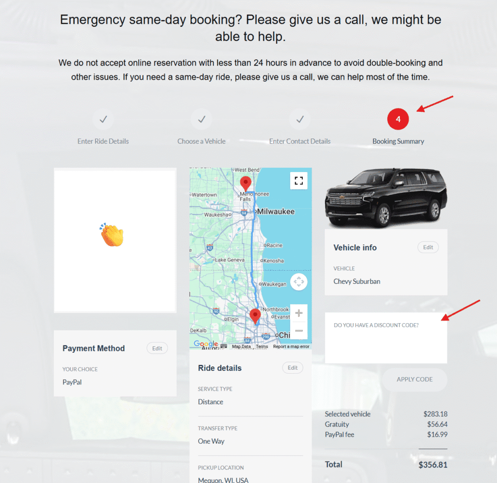 o'hare mequon limo service discount